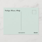 Vintage Rome Italy ポストカード (裏面)