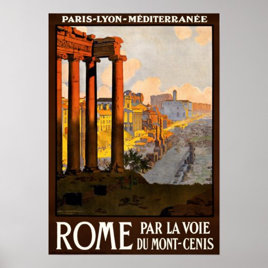 Vintage Rome Poster ポスター (正面)