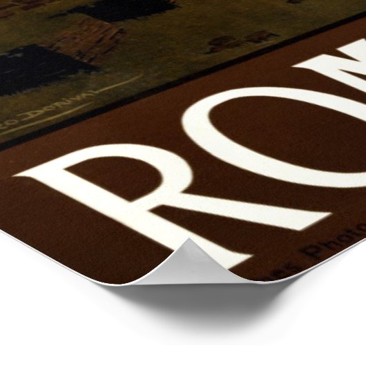 Vintage Rome Poster ポスター (角)