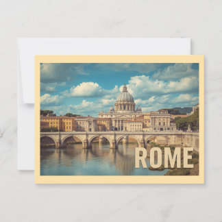 Vintage Rome Travel ポストカード