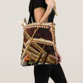 Vintage Rooster Carousel トートバッグ (クローズアップ)