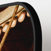 Vintage Rooster Carousel ピックルボールラケット (左詳細)