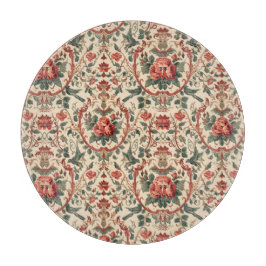 Vintage Rose & Bird Pattern Romantic Art Nouveau カッティングボード