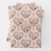 Vintage rose classic romantic ラッピングペーパーシート (インサイチュ)