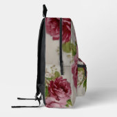 Vintage Rose Elegance  プリントバックパック (左)