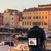 Vintage Rose Elegance  プリントバックパック