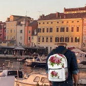 Vintage Rose Elegance  プリントバックパック