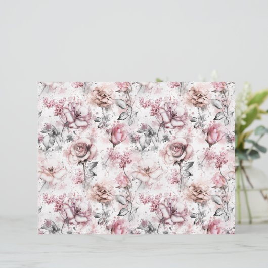 Vintage Rose Ephemera Scrapbook Paper  (スタンド正面)