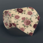 Vintage Rose Floral Pattern ネクタイ<br><div class="desc">A romantic vintage rose floral pattern featuring classic blooming roses and soft botanical tones. This nostalgic botanical design brings timeless elegance and charm.</div>