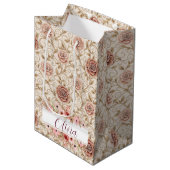 Vintage Rose Gift Bag ミディアムペーパーバッグ (正面アングル)