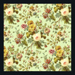 Vintage Rose Pattern Poster ポスター<br><div class="desc">This beautiful vintage rose pattern poster features a delicate floral design from the 1800s. Perfect for adding a touch of antique charm to any room, it makes a great addition to any home decor or wall art collection. With its elegant botanical art and romantic feel, it is sure to be...</div>