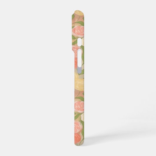 Vintage Rose Personalized Phone Case  iPhoneケース (左側面)