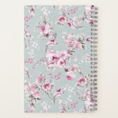Vintage Rose Pink Personalized Journal Notebook ノートブック (裏面)