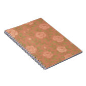 Vintage Rose Spiral Notebook ノートブック (右側)