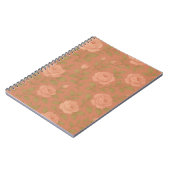 Vintage Rose Spiral Notebook ノートブック (左側)
