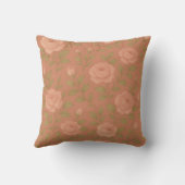 Vintage Rose Throw Pillow クッション (裏面)