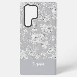 Vintage Rose White MagSafe Tough Samsung Galaxy S22 Ultraケース