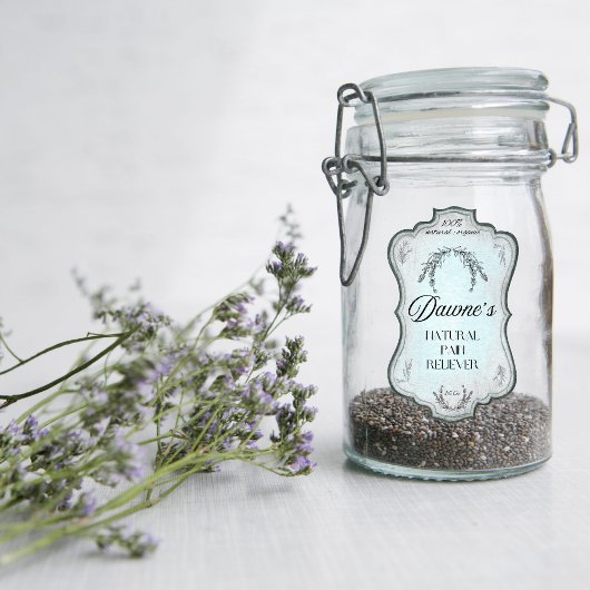 Vintage Rosemary Antique Jar Bottle  シール