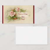 Vintage Roses Business Card 名刺 (正面/裏面)