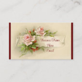 Vintage Roses Business Card 名刺 (正面)