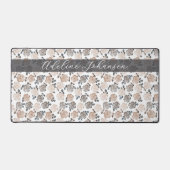 Vintage Roses Elegant Pattern デスクマット (正面)