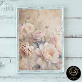 Vintage Roses Ephimeral Decoupage  薄葉紙