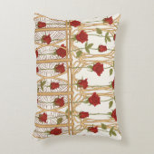 Vintage roses seamless pattern, background in art アクセントクッション (正面(垂直))