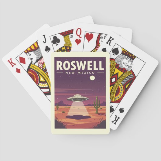 Vintage Roswell New Mexico トランプ (裏面)
