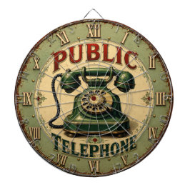 Vintage Rotary Telephone Retro ダーツボード