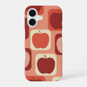 Vintage Rounded Apple Pattern iPhone 16ケース (裏面)