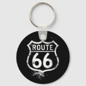 Vintage Route 66 Distressed Sign Americana Travel  キーホルダー (正面)