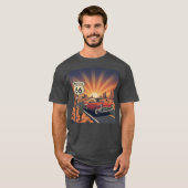 Vintage Route 66 Sunset Tシャツ (正面フル)