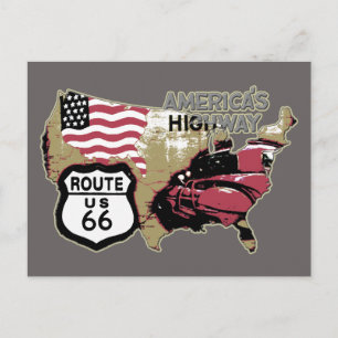 Vintage Route US 66 ポストカード