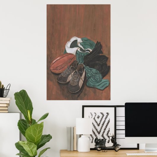 Vintage Rugby ポスター (ホームオフィス)