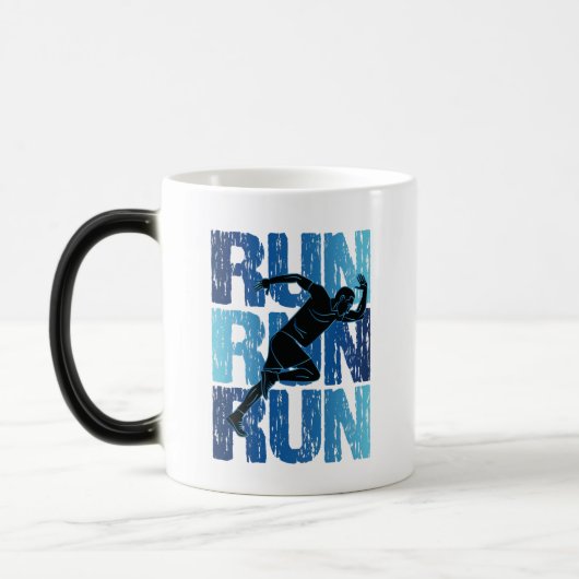 Vintage Runner - Run Run Run モーフィングマグカップ (左)