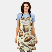 Vintage Rustic Bakery エプロン (着用した状態)