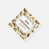 Vintage Rustic Bakery スタンダードカクテルナプキン (角)