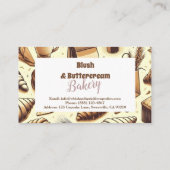 Vintage Rustic Bakery 名刺 (裏面)