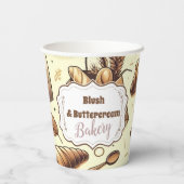 Vintage Rustic Bakery 紙コップ (裏面)