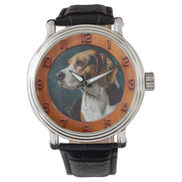 Vintage rustic Beagle dog 腕時計