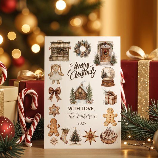 Vintage Rustic Christmas シーズンカード