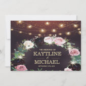 Vintage rustic countryside invite wedding 招待状 (正面)