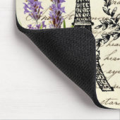 vintage rustic french butterfly paris eiffel tower マウスパッド (コーナー)
