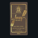 Vintage rustic gold beehive honey branch jar ラベル<br><div class="desc">Vintage rustic gold beehive  honey branch jar label design.</div>