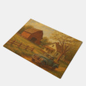 Vintage/rustic spring farm  ドアマット (アングル)