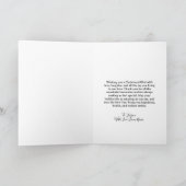 Vintage Rustic White and Gold Angel Christmas  カード (内部)