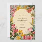 Vintage Rustic Wildflower Cottagecore 招待状 (正面)