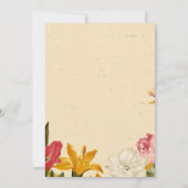 Vintage Rustic Wildflower Cottagecore 招待状 (裏面)