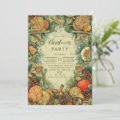 Vintage Rustic Woodland Christmas 招待状 (スタンド正面)