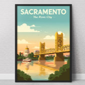 Vintage Sacramento ポスター